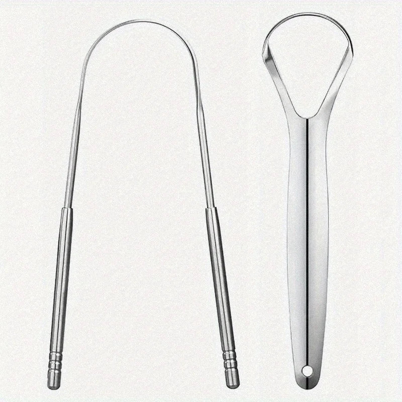 3PCS Tongue Scraper, Stainless Steel Tongue Scrapers, Tounge Scraper Cleaner, Professional Tongue Brush,Tongue Coating Remover