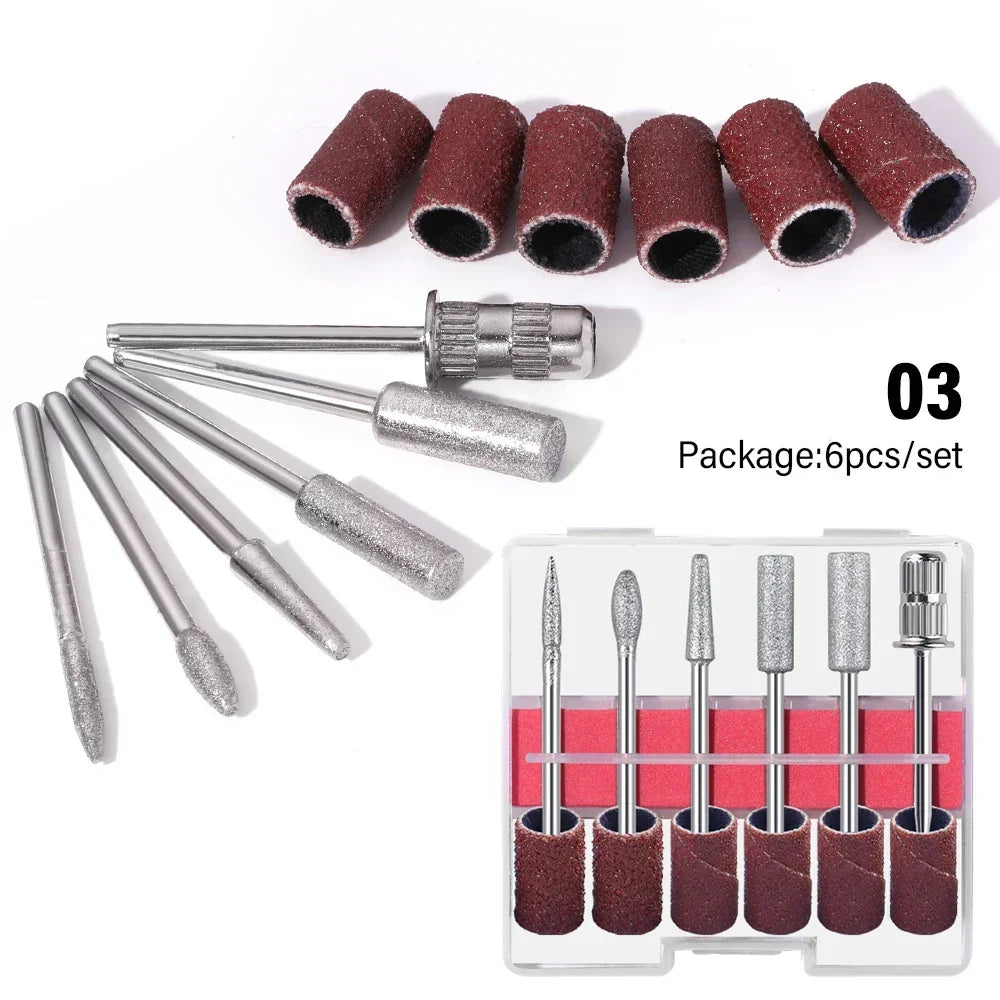 6-in-1 Professional Electric Nail Drill Kit – Nail File Pen for Filing, Polishing & Exfoliating