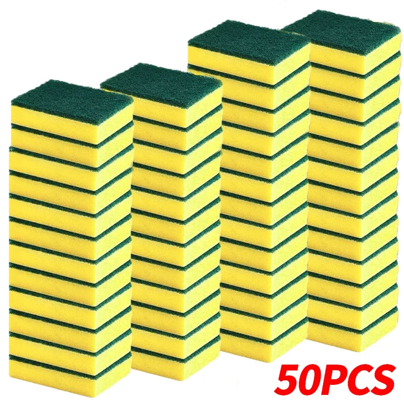 Highly absorbent double-sided sponge magic cleaning pot rust sponge cleaning brush kitchen cleaning tool