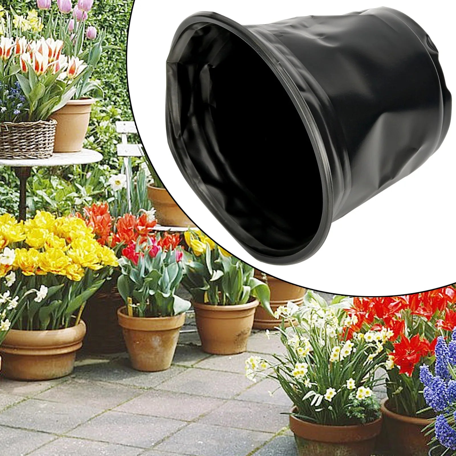 Plastic Round Plant Pot Suitable for Aloe Vera Bonsai Orchid Pothos Snake Plant Succulent Herbs Mint Rose and Parlour Palm