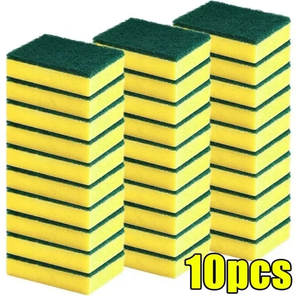 Cleaning Sponge Highly Absorbent Double-sided Dish Washing Sponge Magic Cleaning Brush Household Kitchen Cleaning Tool 10-50 Pcs