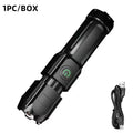Ultra Bright Torch Built-in Battery Flash Light Emergency Spotlights 5km 1500W Most Powerful Led Flashlights Tactical
