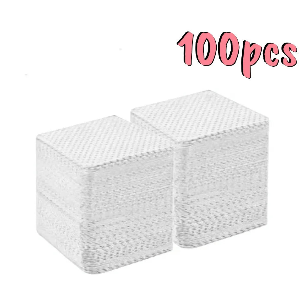20/600pcs Lint-Free Gel Nail Wipes Aluminum-Free Cleansing Tissues Nail Polish Remover Pads for NaiArt Beauty Nail Cleaning Care
