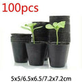 100 Pack Garden Pots for Transplanting and Cultivation with Breathable Material and Drainage Support for Root System Development