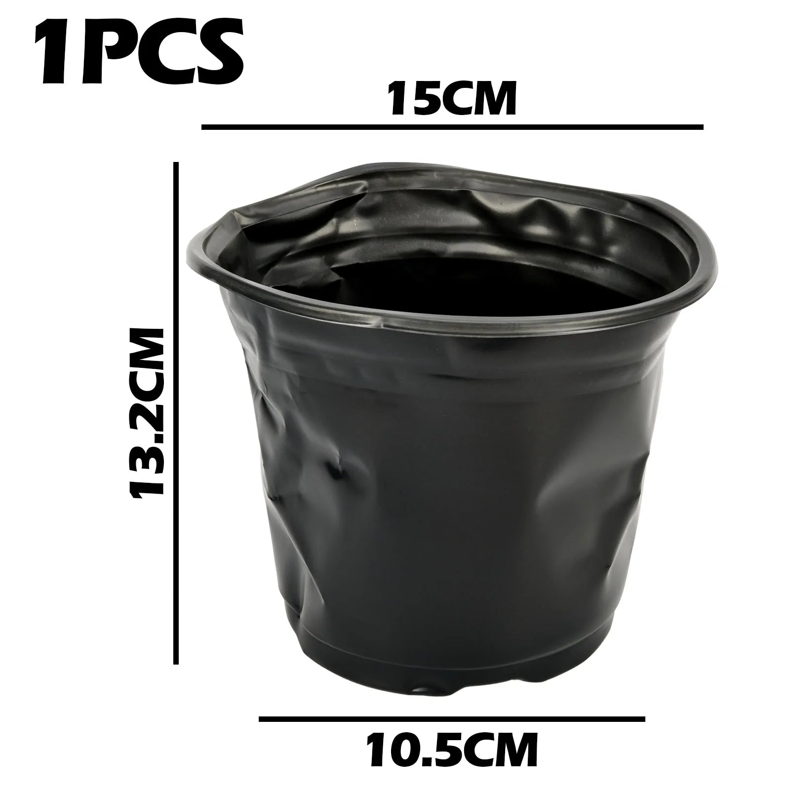 Plastic Round Plant Pot Suitable for Aloe Vera Bonsai Orchid Pothos Snake Plant Succulent Herbs Mint Rose and Parlour Palm