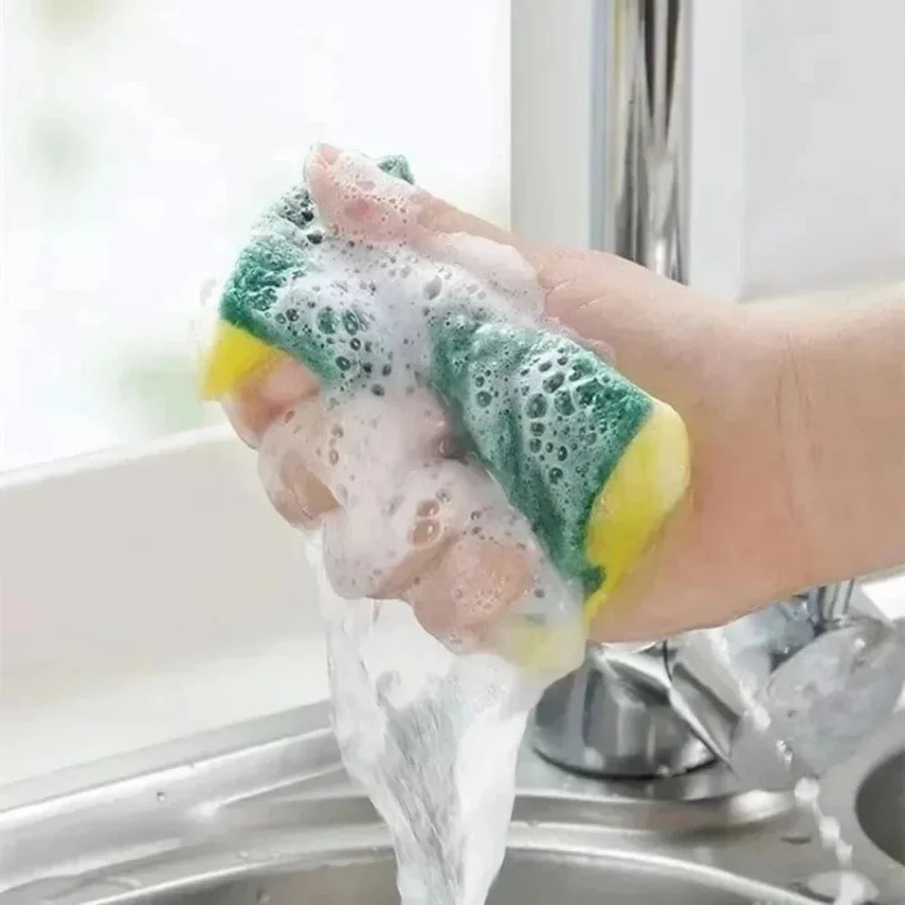 Cleaning Sponge Highly Absorbent Double-sided Dish Washing Sponge Magic Cleaning Brush Household Kitchen Cleaning Tool 10-50 Pcs