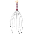 1PC Octopus Head Massager Stainless Steel Engraved Head Relaxer Brain Massage Claw Scalp Scratcher Itch Reliever Random Color