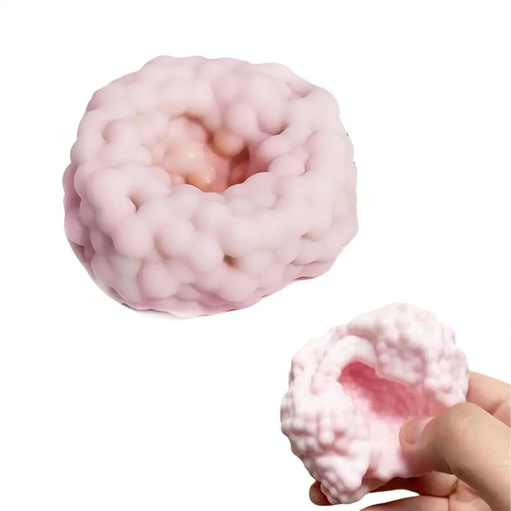 Realistic Giant Dumpling Squeeze Toy with Bamboo Steamer Soft TPR Dough Ball Decompression Fidget Toy Funny Creative Gift