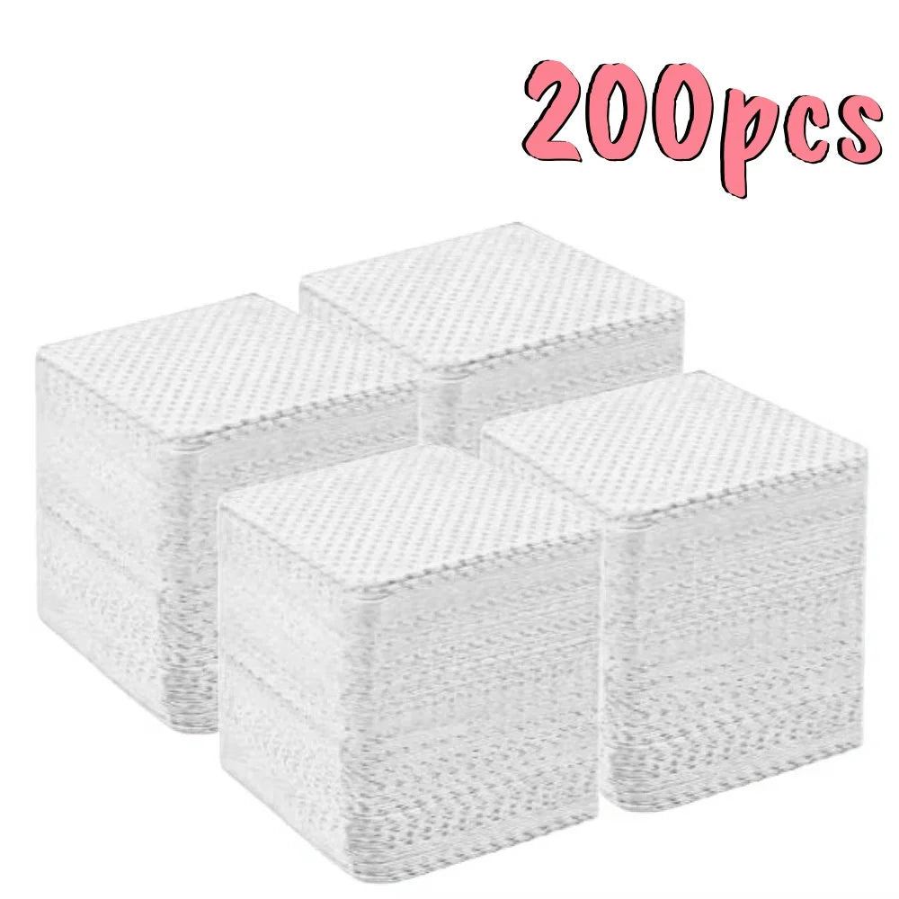 20/600pcs Lint-Free Gel Nail Wipes Aluminum-Free Cleansing Tissues Nail Polish Remover Pads for NaiArt Beauty Nail Cleaning Care