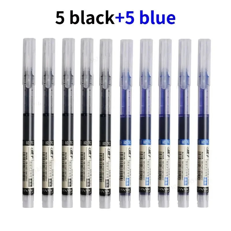 Needle-Point Gel Pens – Smooth Quick-Dry Liquid Ink Pens, Uses for School Note-Taking, Office Writing & Journaling