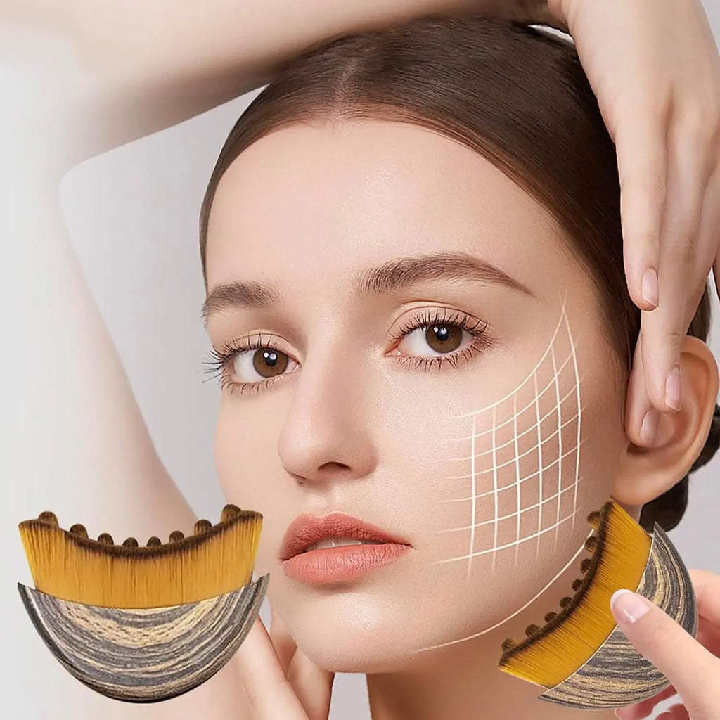 New Lymphatic Contour Care Facial Massage Brush with Storage Box for Facial Stimulating And Contouring