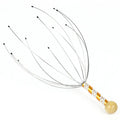 1PC Octopus Head Massager Stainless Steel Engraved Head Relaxer Brain Massage Claw Scalp Scratcher Itch Reliever Random Color