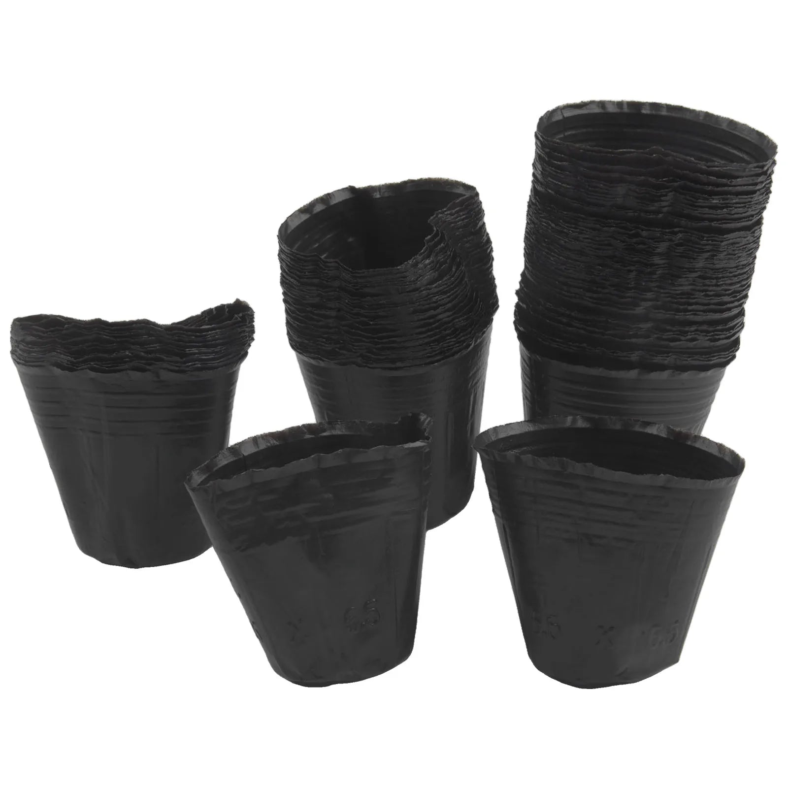 100 Pack Garden Pots for Transplanting and Cultivation with Breathable Material and Drainage Support for Root System Development