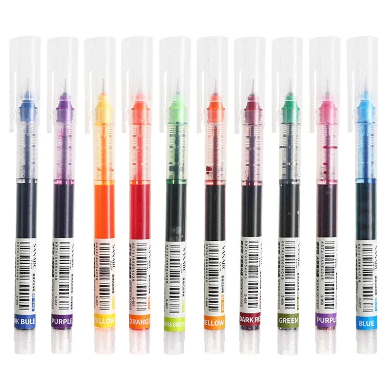 Needle-Point Gel Pens – Smooth Quick-Dry Liquid Ink Pens, Uses for School Note-Taking, Office Writing & Journaling