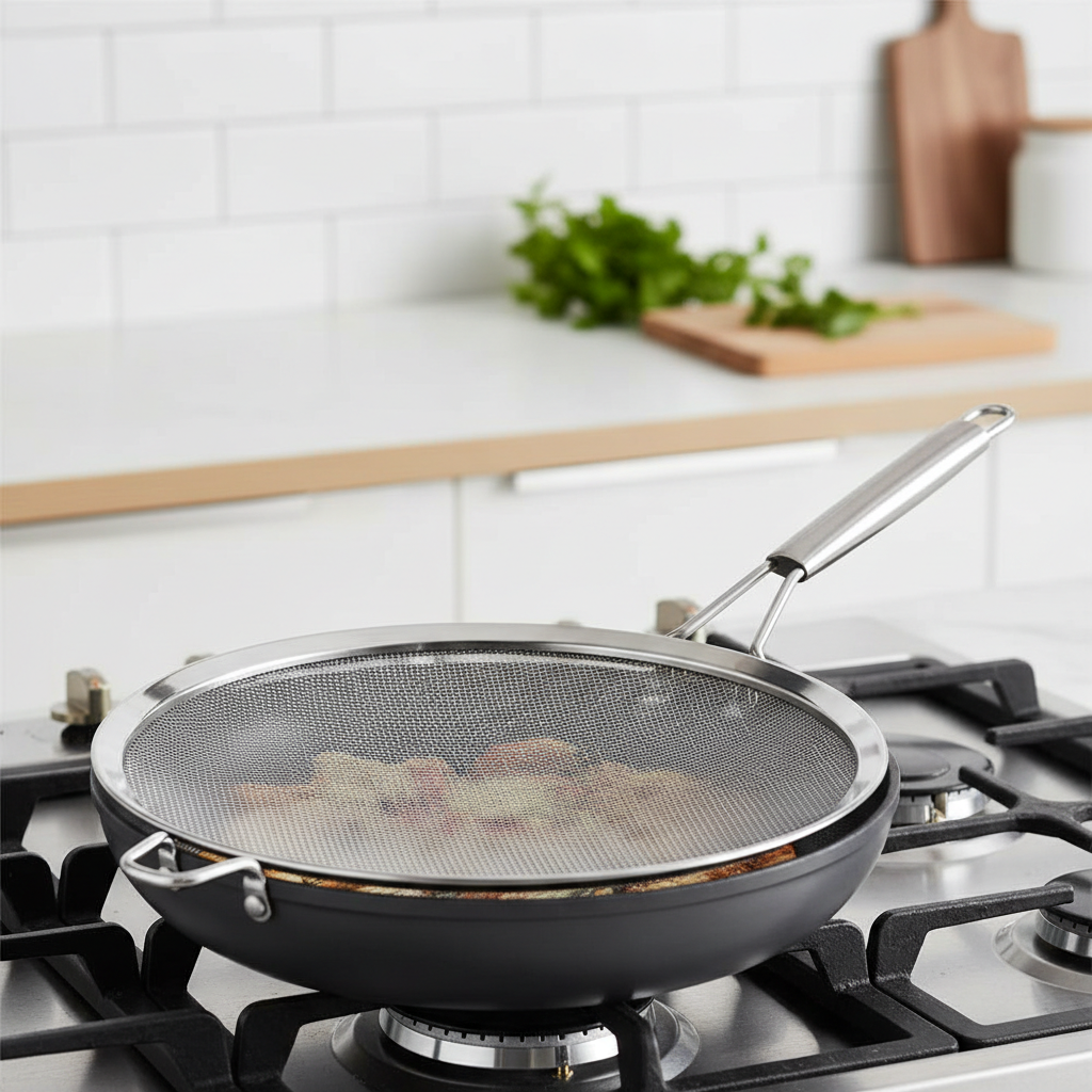 Splatter screens for cooking